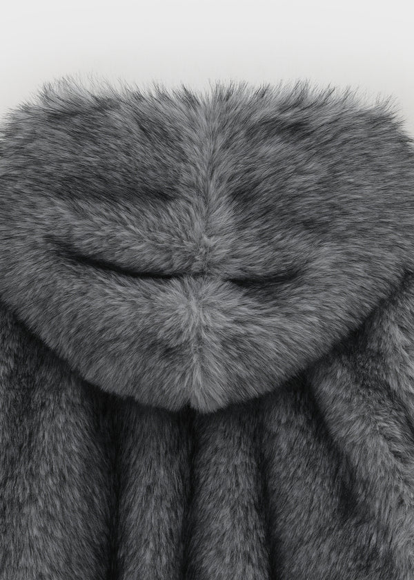 (UNISEX) Revlon Overfit Fur Hooded Jumper