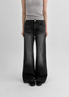 Nokel Fleece Bootcut Wide Denim Pants