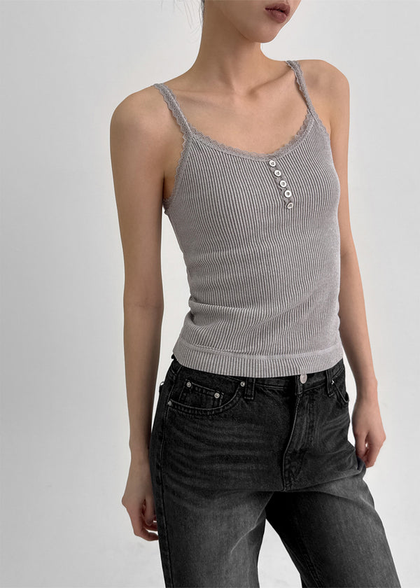Belunk Lace Fleece Sleeveless