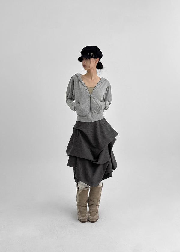 Rebicule Puff Hooded Zip-up