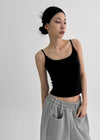 Harion Semi-crop Fleece Sleeveless (Built-in Cap)