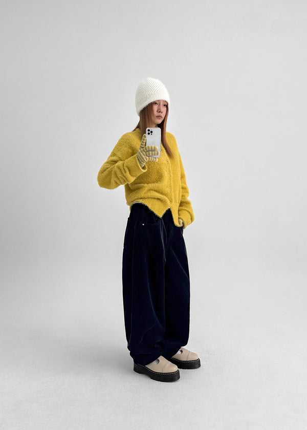 Rotion Fur Knit Cardigan