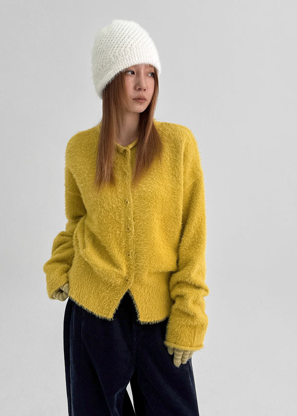 Rotion Fur Knit Cardigan