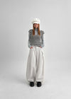 Sochem Fleece Slit Balloon Wide Pants