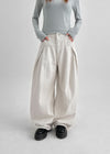 Sochem Fleece Slit Balloon Wide Pants