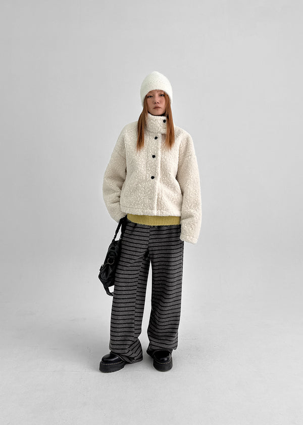 Kemdon Striped Fleece Banding Pants