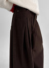 Sochem Fleece Slit Balloon Wide Pants