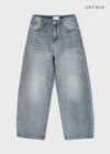 (UNISEX) Pyron Washed Wide Denim Pants