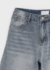 (UNISEX) Pyron Washed Wide Denim Pants