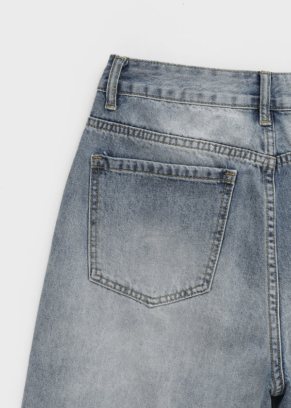 (UNISEX) Pyron Washed Wide Denim Pants