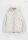 Leton Fur Padded Bomber Jacket