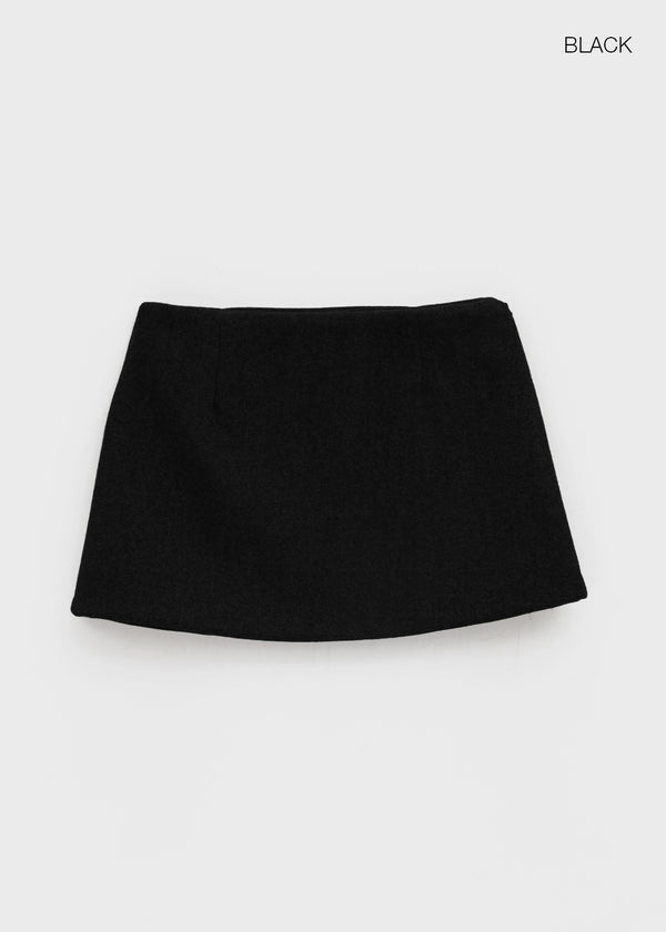 Polent Wool Miniskirt