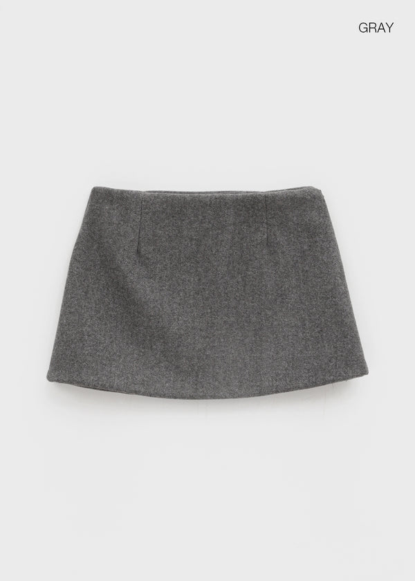 Polent Wool Miniskirt
