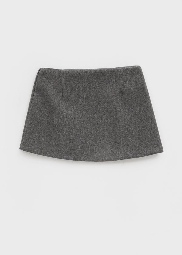 Polent Wool Miniskirt