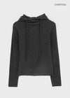 Pochit Angora Hooded Long Sleeve T-shirt