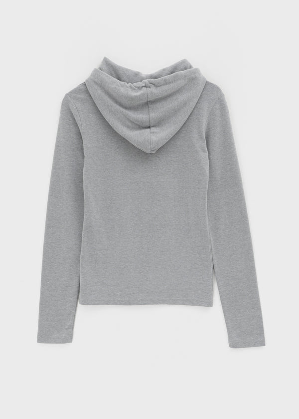Pochit Angora Hooded Long Sleeve T-shirt