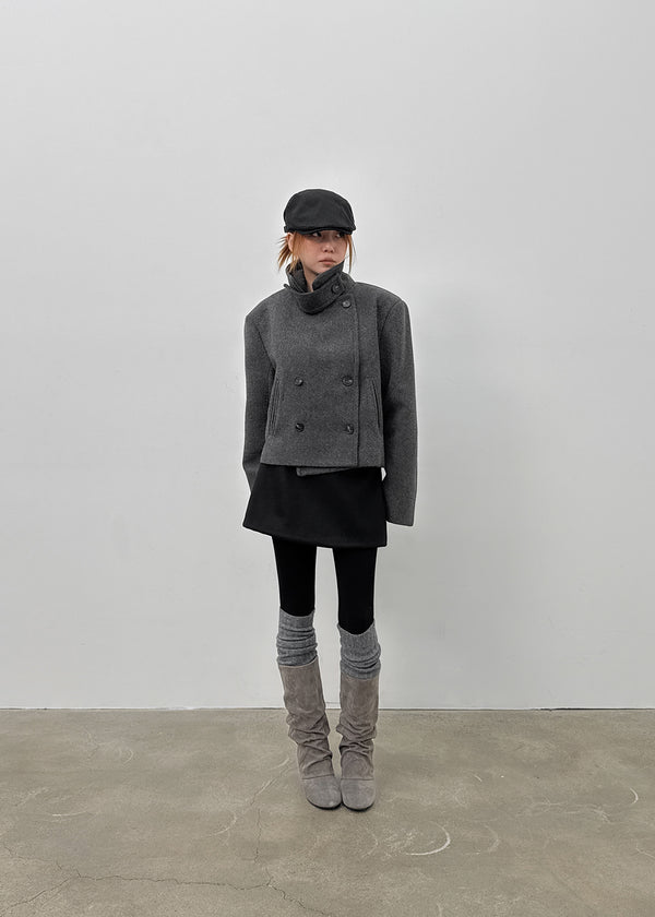 Selnu Double Button Short Coat