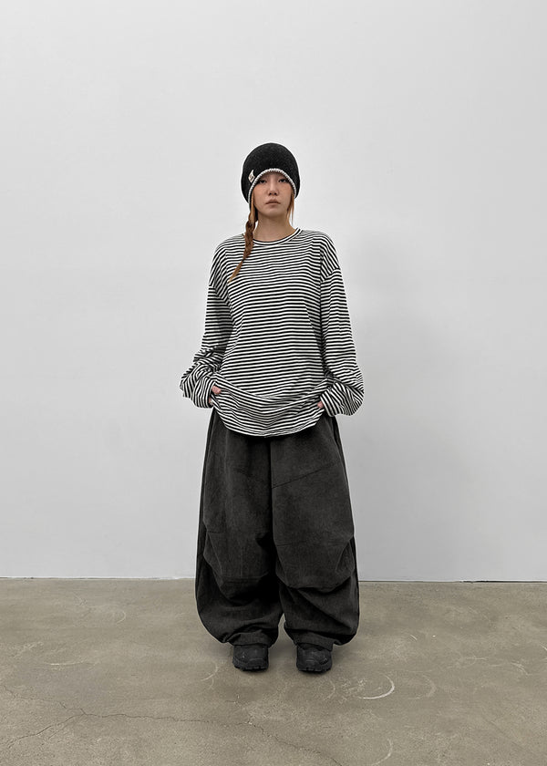 (UNISEX) Naples Corduroy Parachute Banding Pants