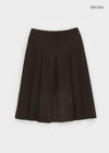 Cityeh Pleated Midi Skirt (50% Wool)