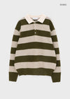 Parisian Striped Collar Wool Knit