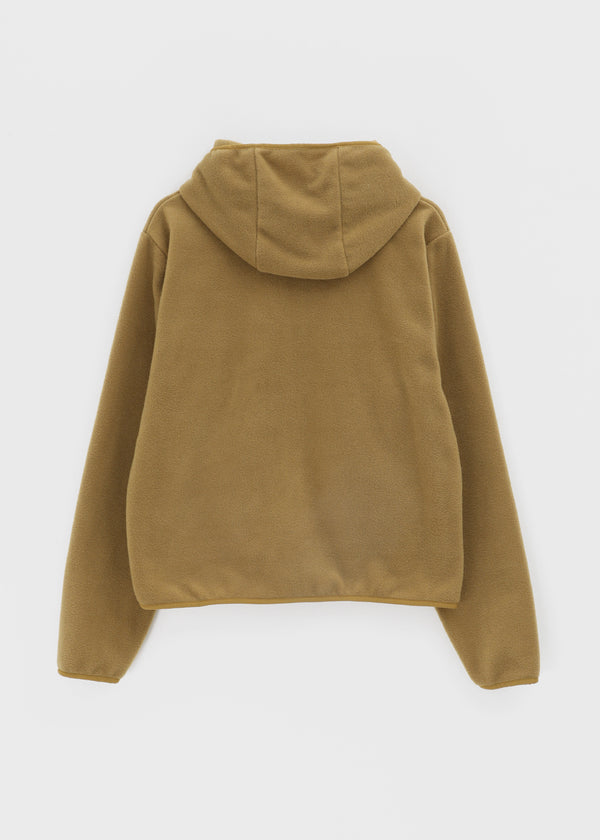 Hepton Shirring Fleece Two-way Hooded Zip-up