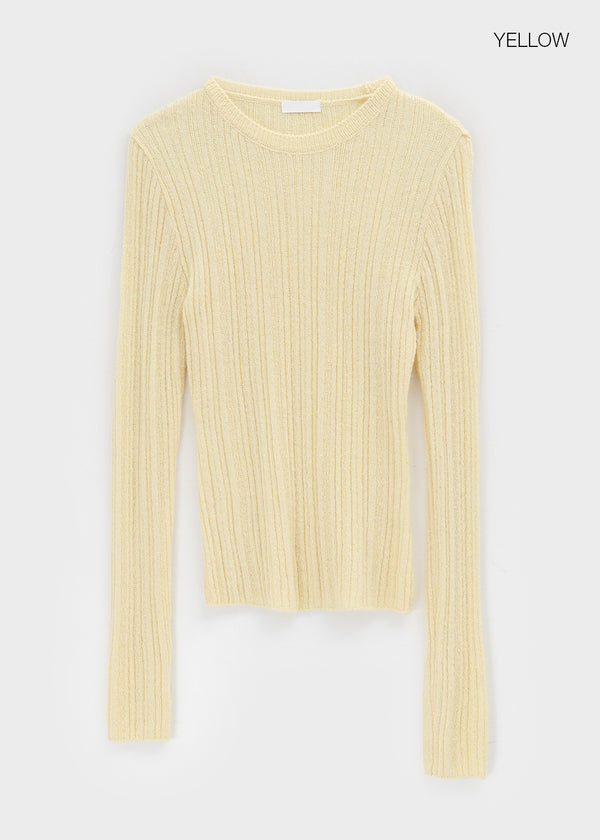 Contem Ribbed Round Wool Knit