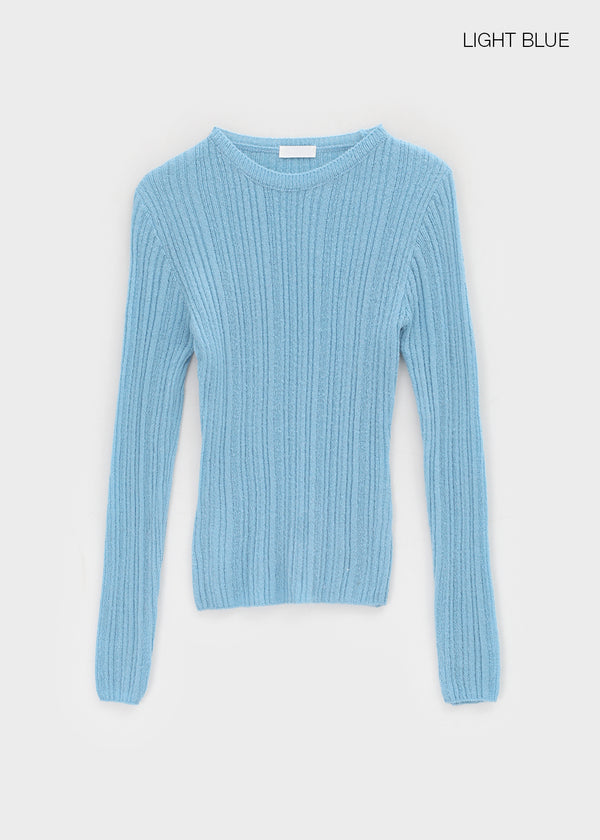 Contem Ribbed Round Wool Knit