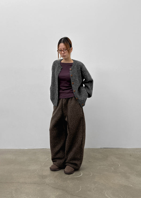 Shrint Boat Neck Ribbed Long Sleeve T-shirt