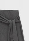 Wakon Strap Ribbed Long Skirt
