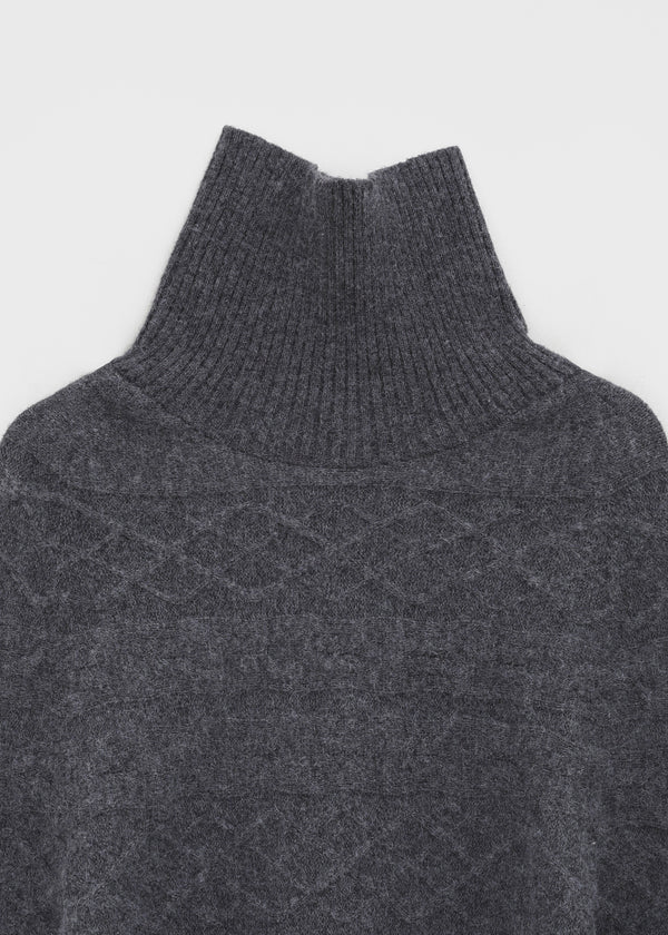 Huren Vintage Cable Turtleneckr Knit