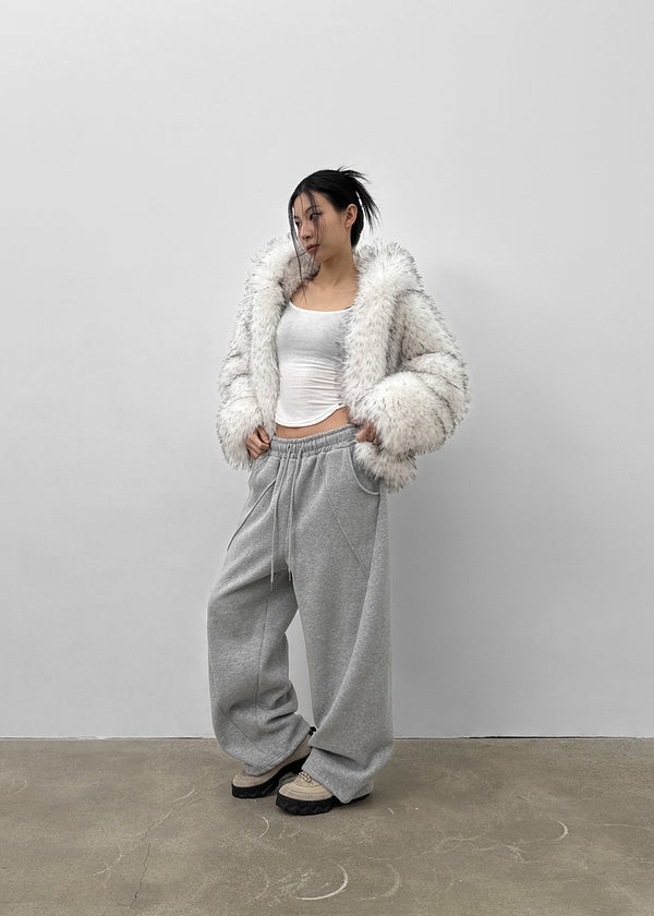 Pelong Square Neck Rounded Fleece Long-sleeved T-shirt