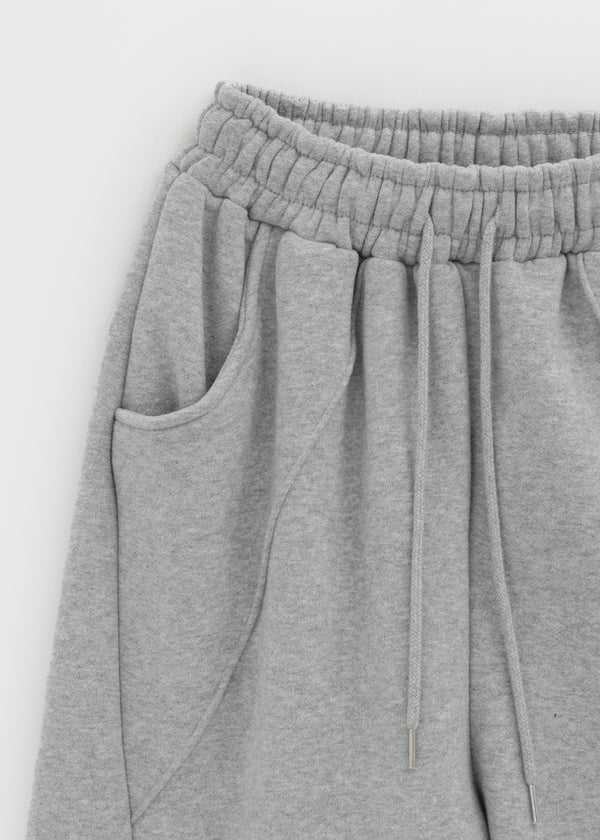 Delaying Cut-out Fleece String Pants