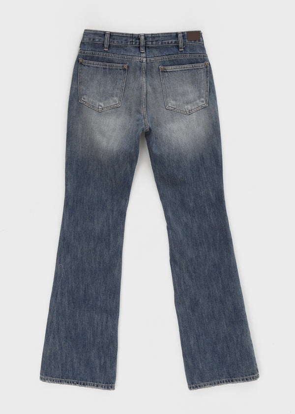 Cash Wong Washed Bootcut Denim Pants