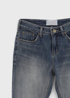 Cash Wong Washed Bootcut Denim Pants