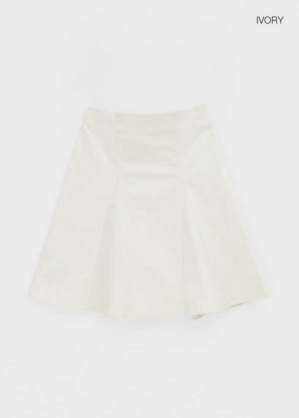 Kininchi Corduroy Midi Skirt