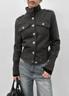 Meloding Vintage High Neck Jacket