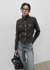 Meloding Vintage High Neck Jacket