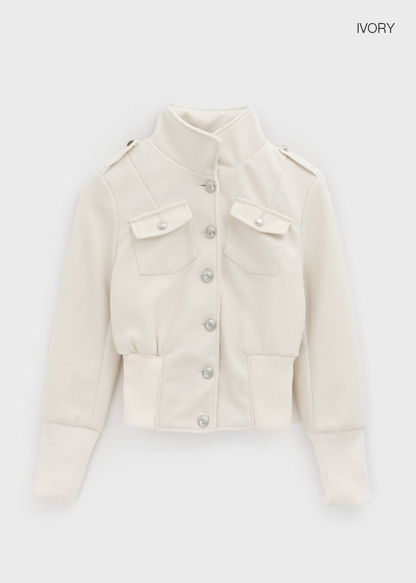 Meloding Vintage High Neck Jacket