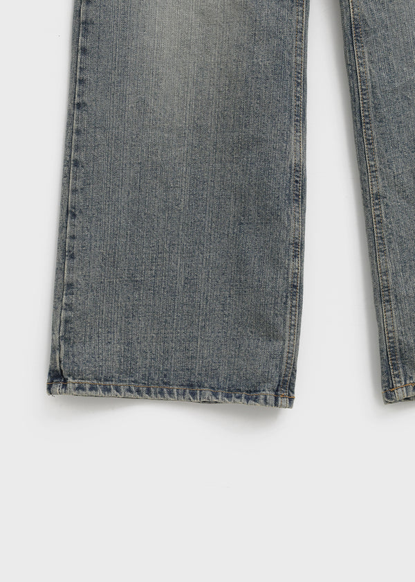 Hikin Washing Wide Bootcut Denim Pants
