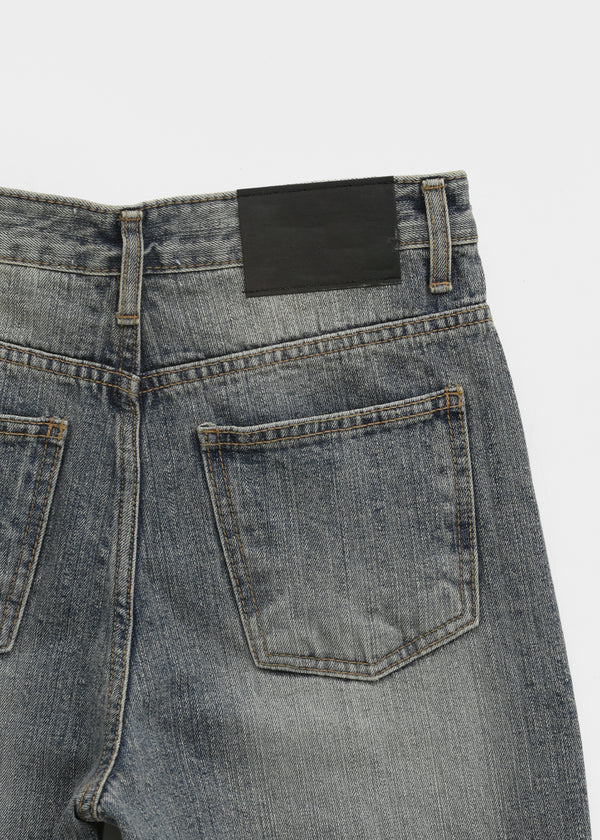 Hikin Washing Wide Bootcut Denim Pants