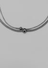 Meto Silver Ball Layered Necklace