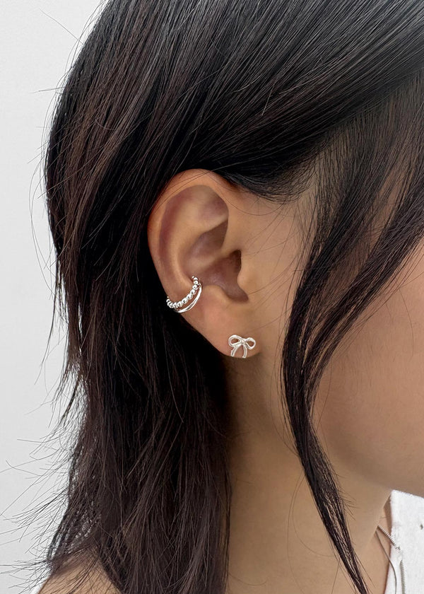 (SILVER 925) Dejule Layered Mini Ear Cuff