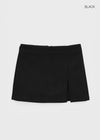 Dingko Suede Tension Slit Mini Skirt Pants