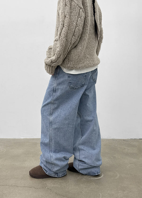 Nishi Basic Wide Denim Pants