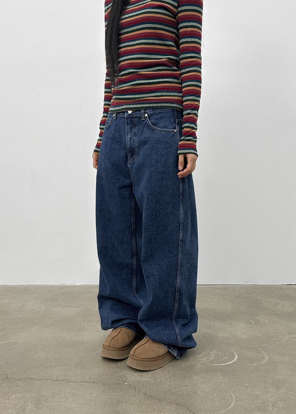 Nishi Basic Wide Denim Pants