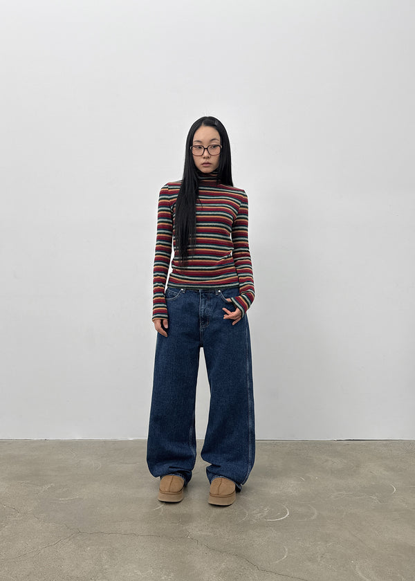 Nishi Basic Wide Denim Pants