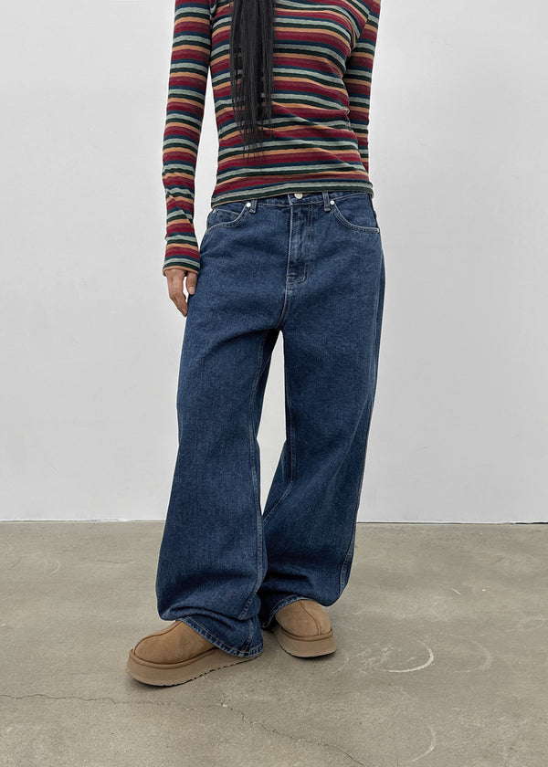 Nishi Basic Wide Denim Pants