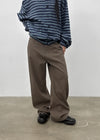 Divwa Raised Fleece Wide Cotton Pants