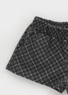Skoya Wool Check Banding Shorts