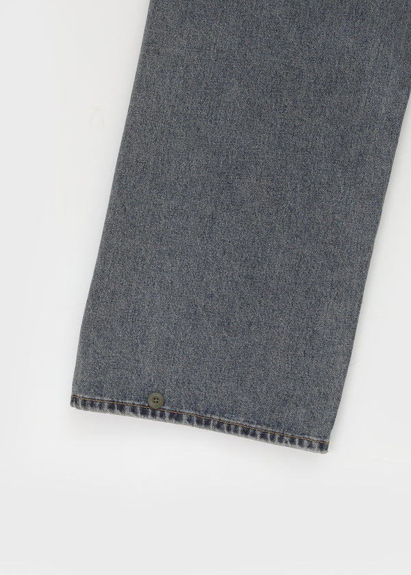 Maoton Washed Wide Denim Pants